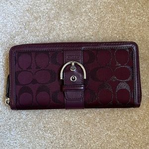 Coach Burgundy Wallet
